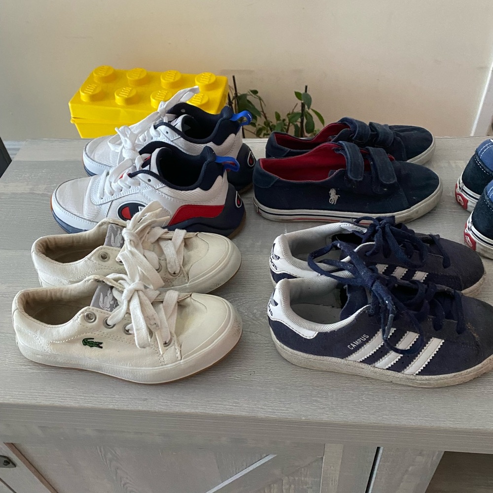 4 pairs of boys designer shoes size 12 (1pair 11.5)
